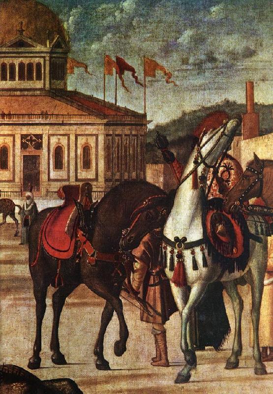 CARPACCIO, Vittore Triumph of St George (detail) dsf Sweden oil painting art